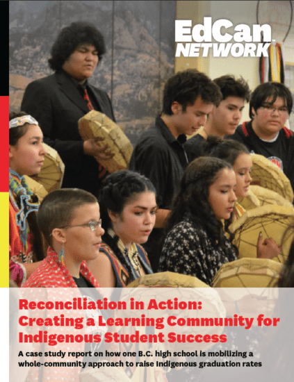 Reconciliation in Action: Creating a Learning Community for Indigenous Student Success report cover
